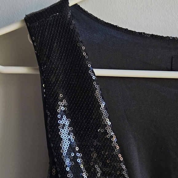 White House Black Market Sleeveless Sequin Mini Dress in Women's 4 - Picture 13 of 16